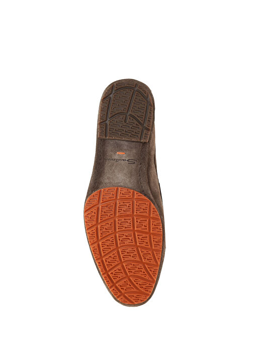 Santoni Açık Kahverengi Santoni Carlos Erkek Süet Loafer