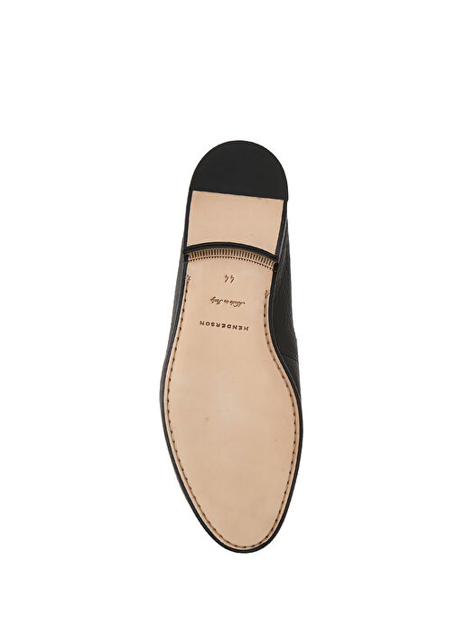 Siyah Erkek Deri Loafer - Görsel 6