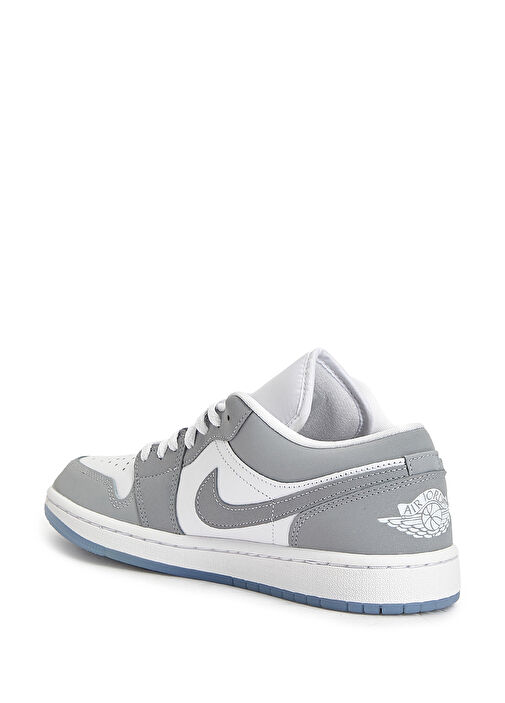 WMNS Air Jordan 1 Gri Beyaz Kadın Deri Sneaker - Görsel 4