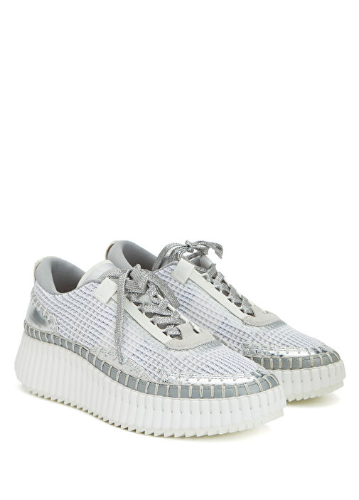 Açık Gri Kadın Sneaker - Görsel 3