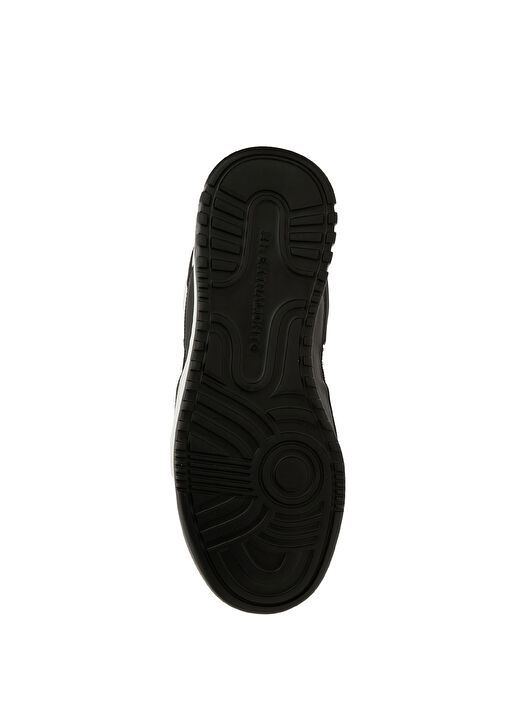 Siyah Beyaz Erkek Deri Sneaker - Görsel 6