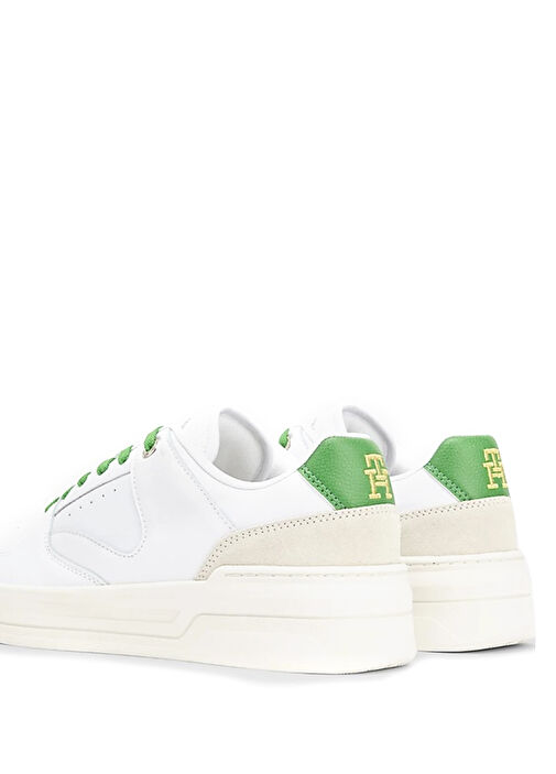 Basket Beyaz Yeşil Kadın Deri Sneaker - Görsel 8