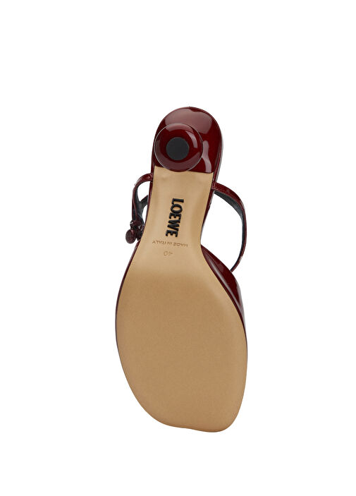 Loewe Loewe Toy Kırmızı Deri Topuklu Ayakkabı Basketbol Ayakkabıları | Beymen Kırmızı - 6. görsel