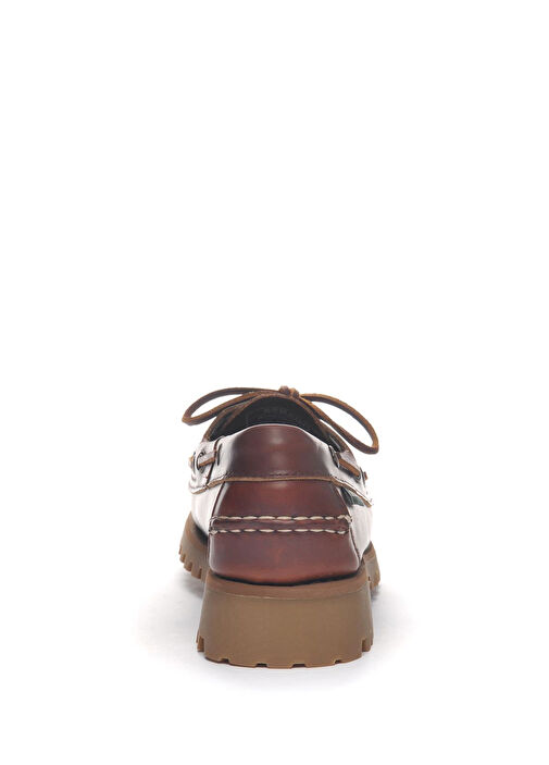 Ranger Waxy Kahverengi Kadın Deri Loafer - Görsel 5