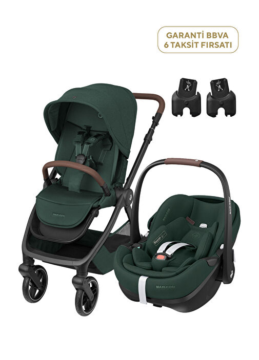 Maxi-Cosi - Oxford-Pebble 360 Pro Twillic Green Seyahat Sistem