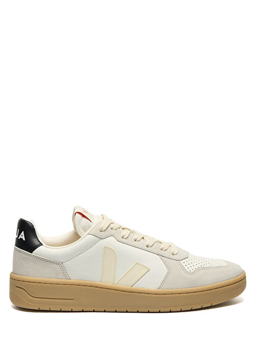 V-82 Grained Beyaz Erkek Deri Sneaker - Görsel 2