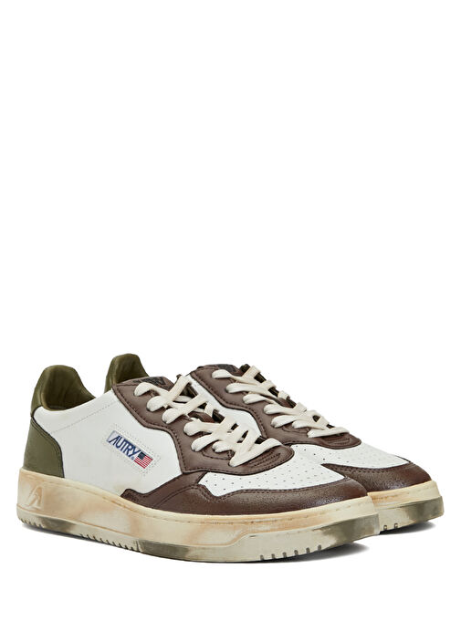 Çok Renkli Erkek Deri Sneaker - Görsel 8