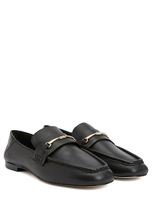 Siyah Kadın Deri Loafer - Görsel 3