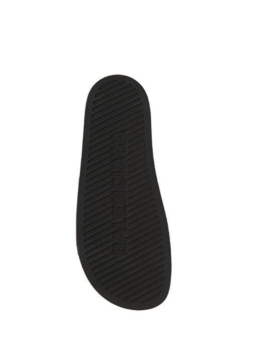 Siyah Sarı Logo Detaylı Erkek Terlik - Görsel 6