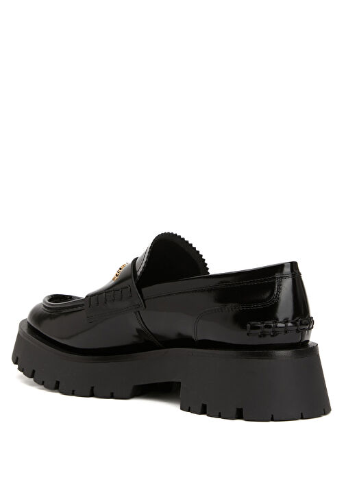 Carter Siyah Kadın Deri Loafer - Görsel 4