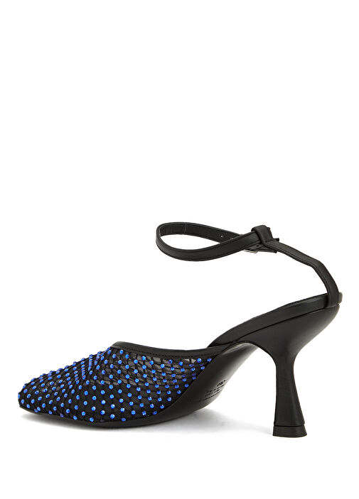 Mavi Topuklu Ayakkabı - Görsel 5