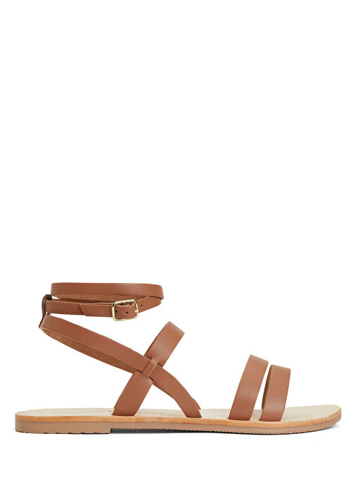 Mika Taba Gladyatör Deri Sandalet - Görsel 2