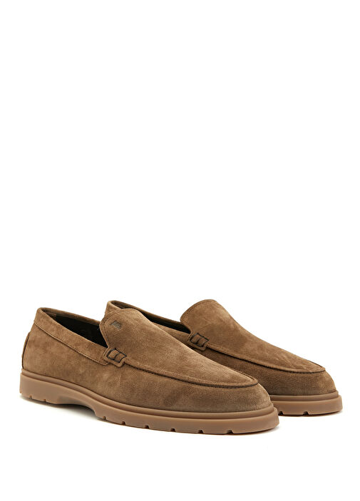 Açık Kahverengi Erkek Deri Loafer - Görsel 3