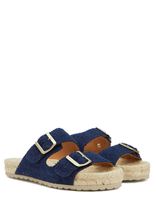 Lacivert Kadın Terlik - Görsel 3