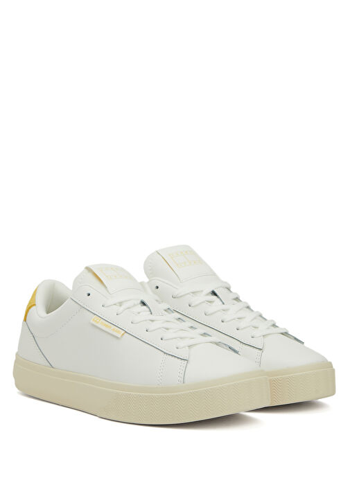 Cupsole Beyaz Kadın Deri Sneaker - Görsel 3