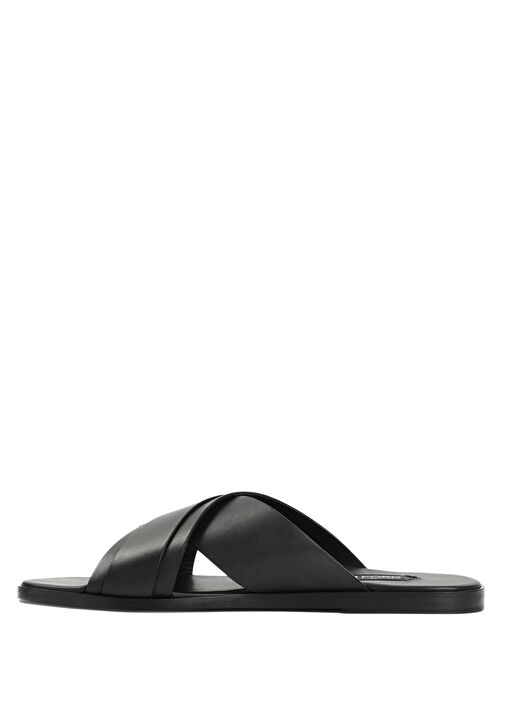 Siyah Erkek Deri Terlik - Görsel 3