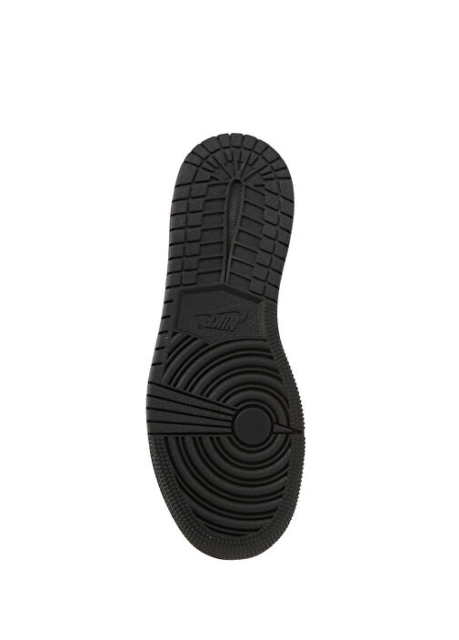 Air Jordan 1 LOW Siyah Gri Çocuk Deri Sneaker - Görsel 6