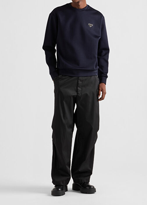 【ARB】PRADA スウェット Prada Mavi Erkek Mavi Teknik Pamuklu Erkek Sweatshirt 1682075 | Beymen