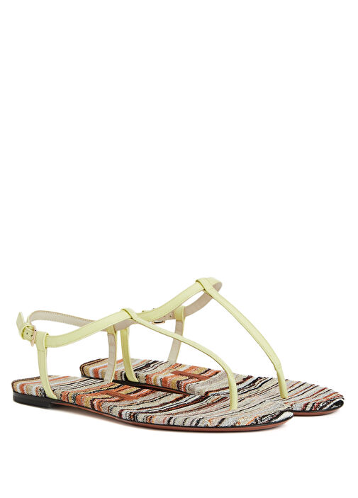 Edith Çok Renkli Kadın Deri Sandalet - Görsel 3