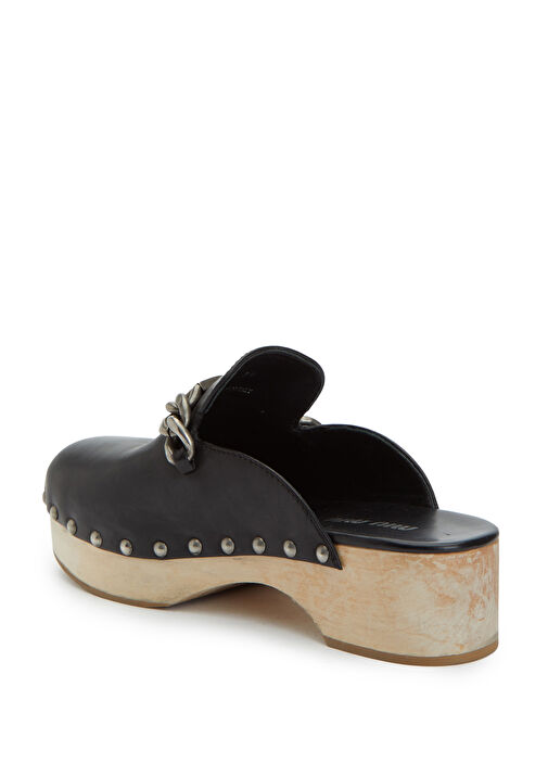 Beymen Reborn Beymen Reborn Siyah Miu Miu Kadın Terlik Sandalet & Terlik | Beymen Siyah - 4. görsel