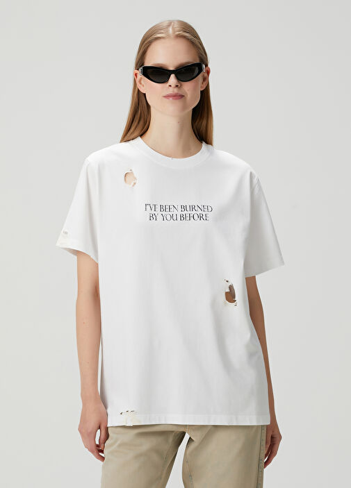 Coperni Beyaz Kadın x Disney Burned By You Before Beyaz T