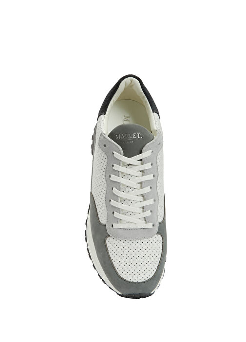 Gri Erkek Deri Sneaker - Görsel 5