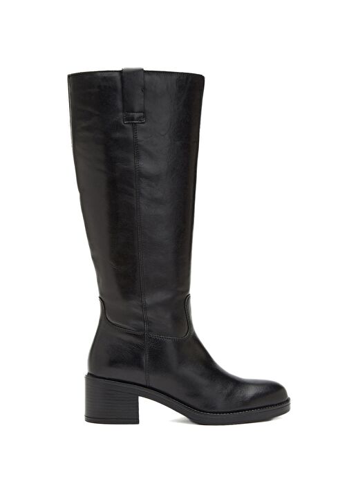 Siyah Kadın Deri Çizme - Görsel 3
