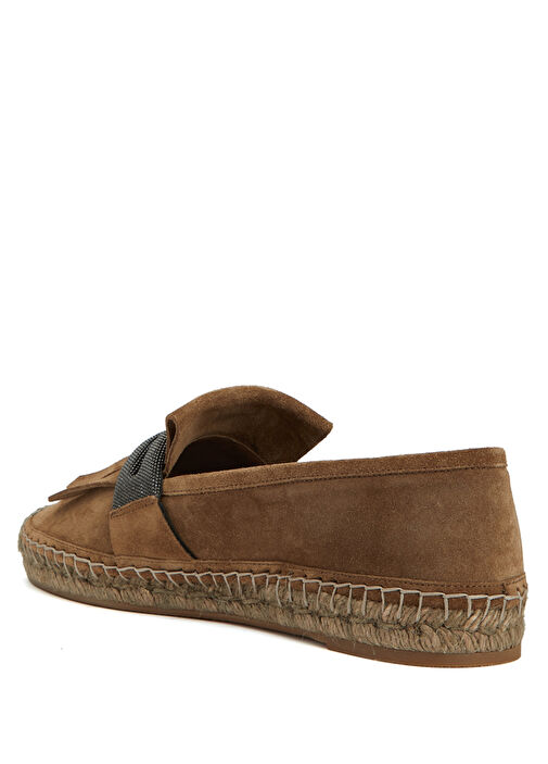 Kahverengi Erkek Deri Espadril - Görsel 4
