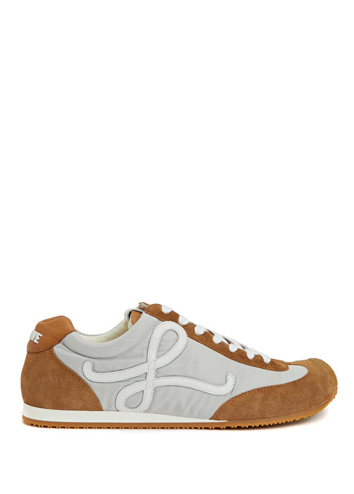 Ballet Runner 2.0 Gri Bej Erkek Deri Sneaker - Görsel 2