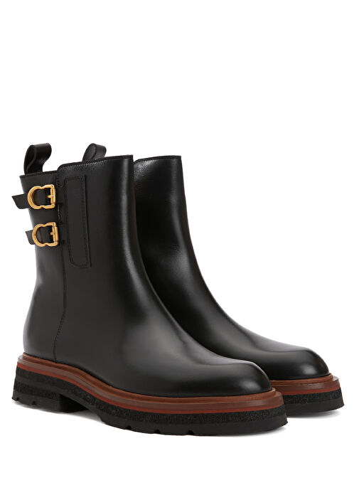 Siyah Kadın Deri Bot - Görsel 3