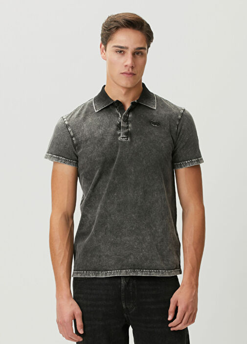Diesel Koyu Gri Erkek Rejust Koyu Gri Polo Yaka T-shirt 1961372