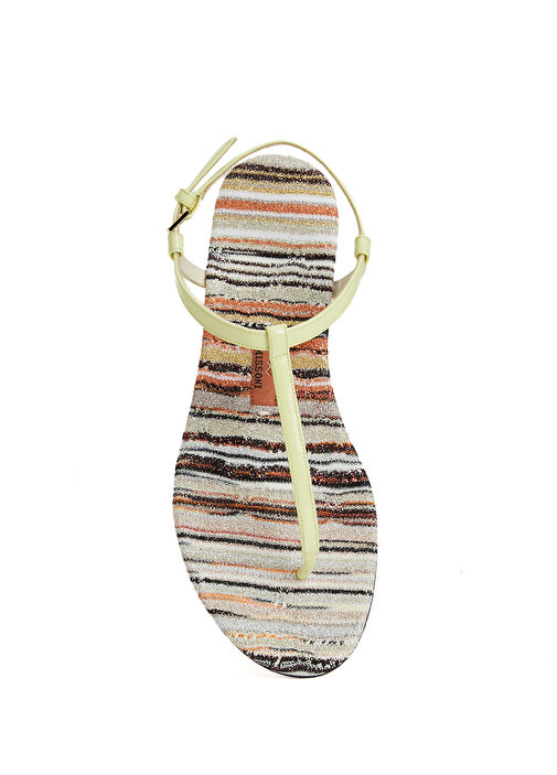 Edith Çok Renkli Kadın Deri Sandalet - Görsel 5