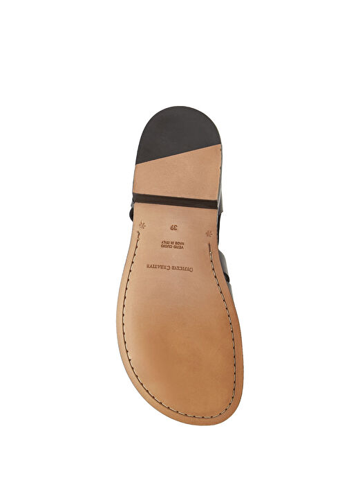 Officine Creative Siyah Officine Creative Deri Kadın Sandalet