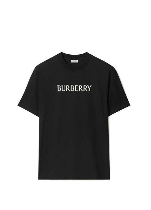 Burberry Siyah Erkek Seth Siyah Kısa Kollu Erkek T-Shirt 1997086