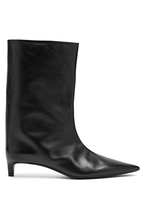 Siyah Kadın Deri Bot - Görsel 7