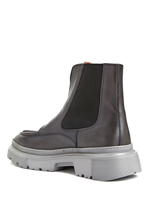 Gri Erkek Deri Bot - Görsel 4