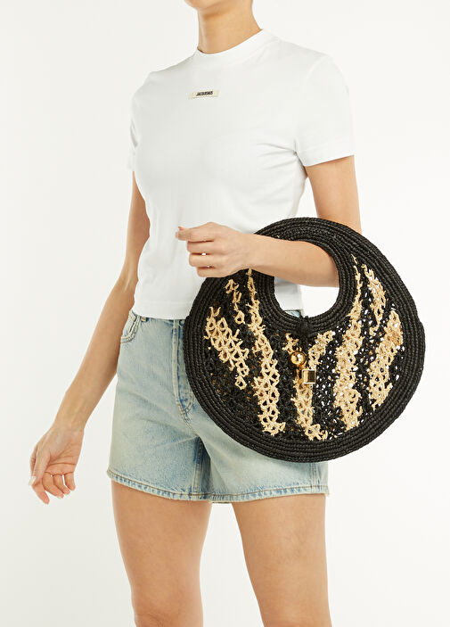 Jacquemus - Le Petite Rond Spiaggia Women's Raffia Beach Bag