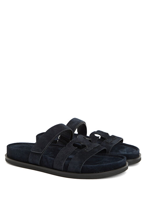 Ines Sport Lacivert Kadın Süet Terlik - Görsel 3
