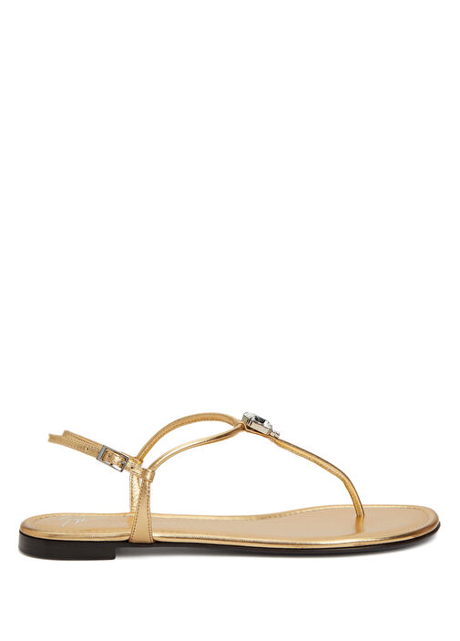 Gold Kadın Deri Sandalet - Görsel 2