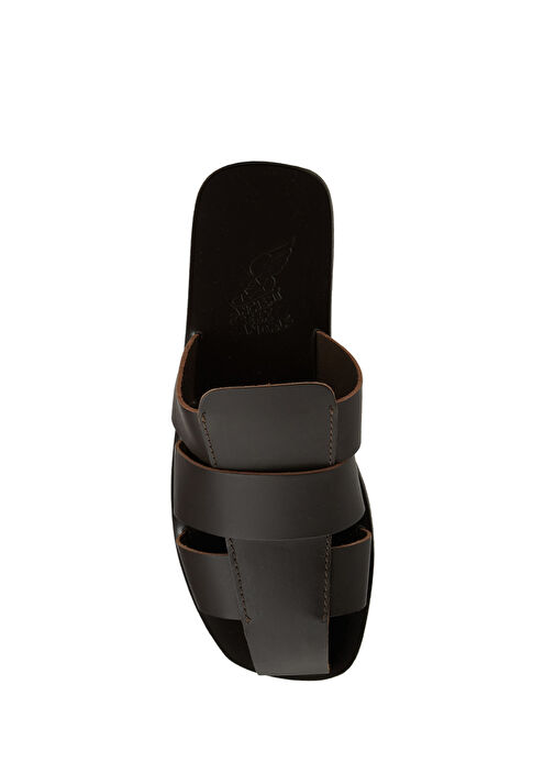 Andreas Kahverengi Erkek Deri Terlik - Görsel 5