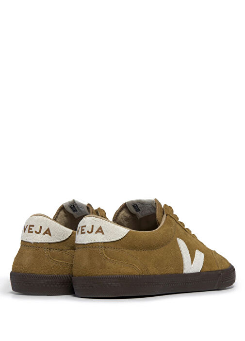 Volley Camel Beyaz Kadın Süet Sneaker - Görsel 4