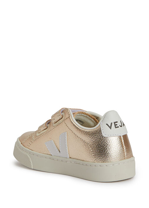 Esplar Turuncu Beyaz Unisex Çocuk Deri Sneaker - Görsel 4