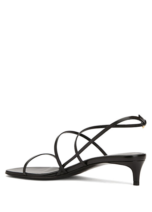 Loop Kitten Siyah Kadın Deri Sandalet - Görsel 4