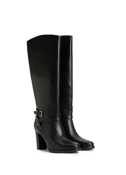 Siyah Kadın Deri Çizme - Görsel 3