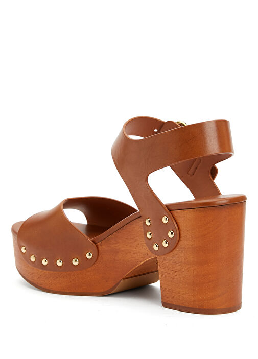 Jeannette Taba Kadın Deri Sandalet - Görsel 4