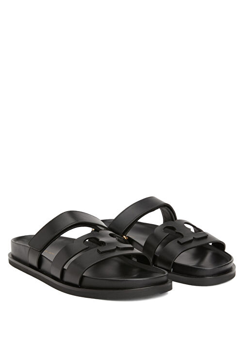 Siyah Kadın Deri Terlik - Görsel 3