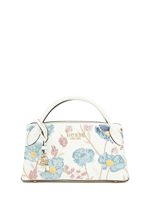 Guess Çok Renkli Kadın Zaria Small Çiçek İşlemeli Kadın Çanta
