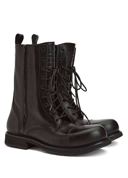 Siyah Erkek Deri Bot - Görsel 3