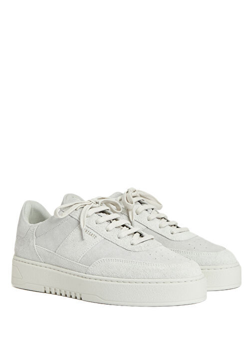 Açık Gri Erkek Deri Sneaker - Görsel 3