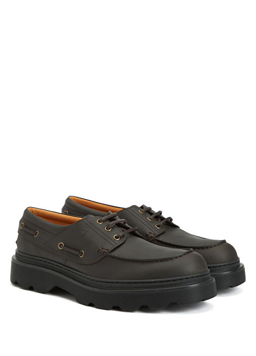 Koyu Kahverengi Erkek Deri Loafer - Görsel 3